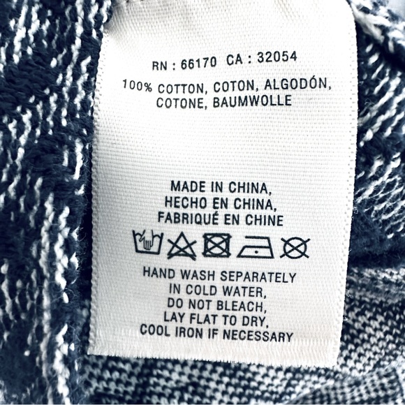 ANTHROPOLOGIE Geo Diamond Jacket Knit Grey Navy Blue Collarless Zip Front NEW - Picture 6 of 6